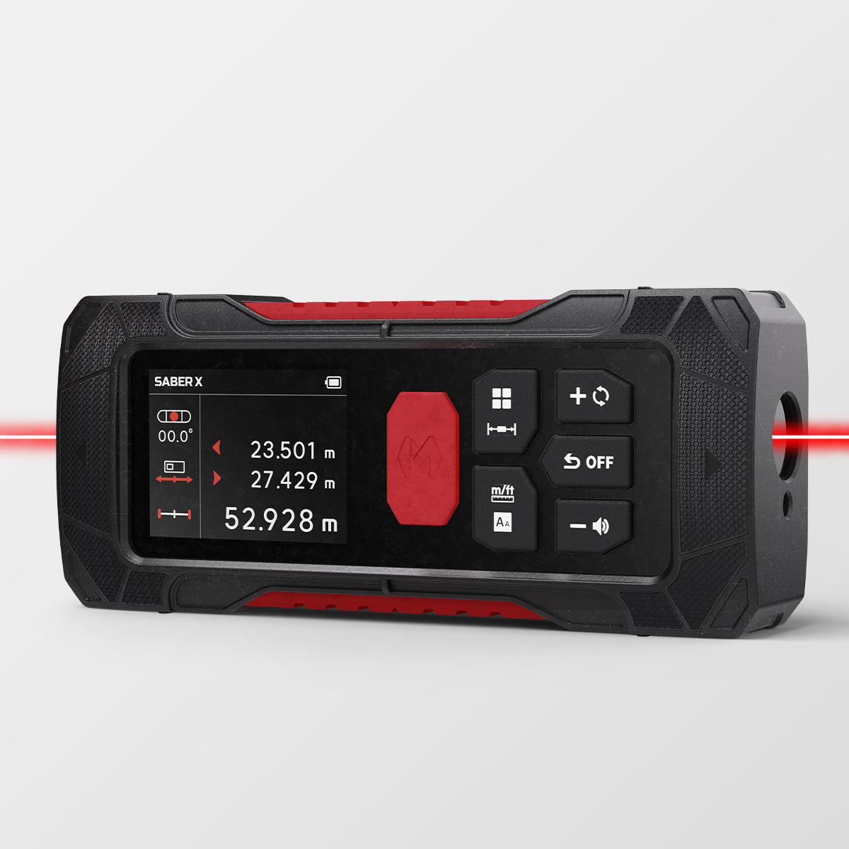 NEW! Saber X: 262ft (80m) The 2.5X Brighter Bilateral Laser Measuring Tool with Angle Sensor