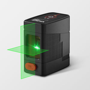MAGPIE VADER Mini: Ultra-Compact Rechargeable Green Cross Line Laser Level, 100 ft (30 m)