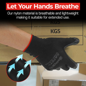 Safety Gloves - Pack of 5 Pairs