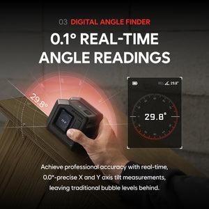 MAGPIE NOVA: 4-in-1 Green Cross Line Laser Level, Laser Distance Meter, Angle & Level Finder