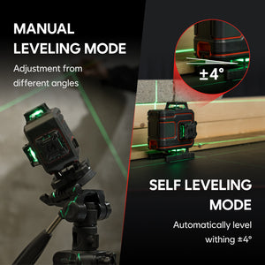 MAGPIE VADER 4D: 16-Line 4 × 360° Self-Leveling Green Laser Level