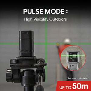 MAGPIE VADER Mini: Ultra-Compact Rechargeable Green Cross Line Laser Level, 100 ft (30 m)