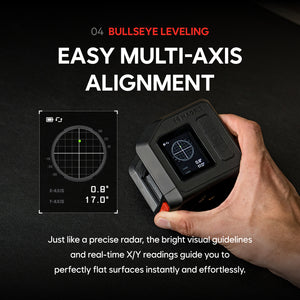 MAGPIE NOVA: 4-in-1 Green Cross Line Laser Level, Laser Distance Meter, Angle & Level Finder