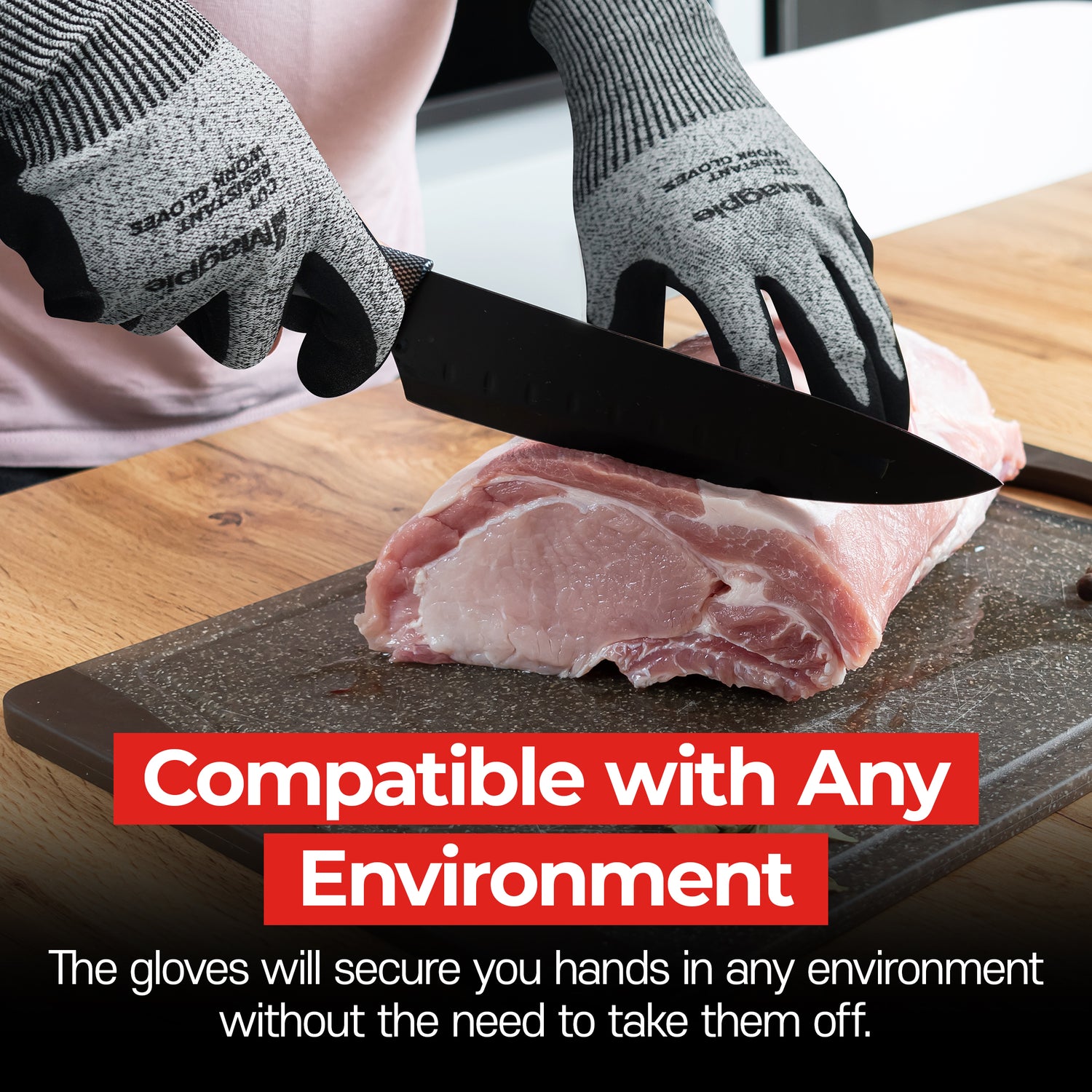 S Food Grade Pairs Cut-Resistant Kitchen Gloves Level