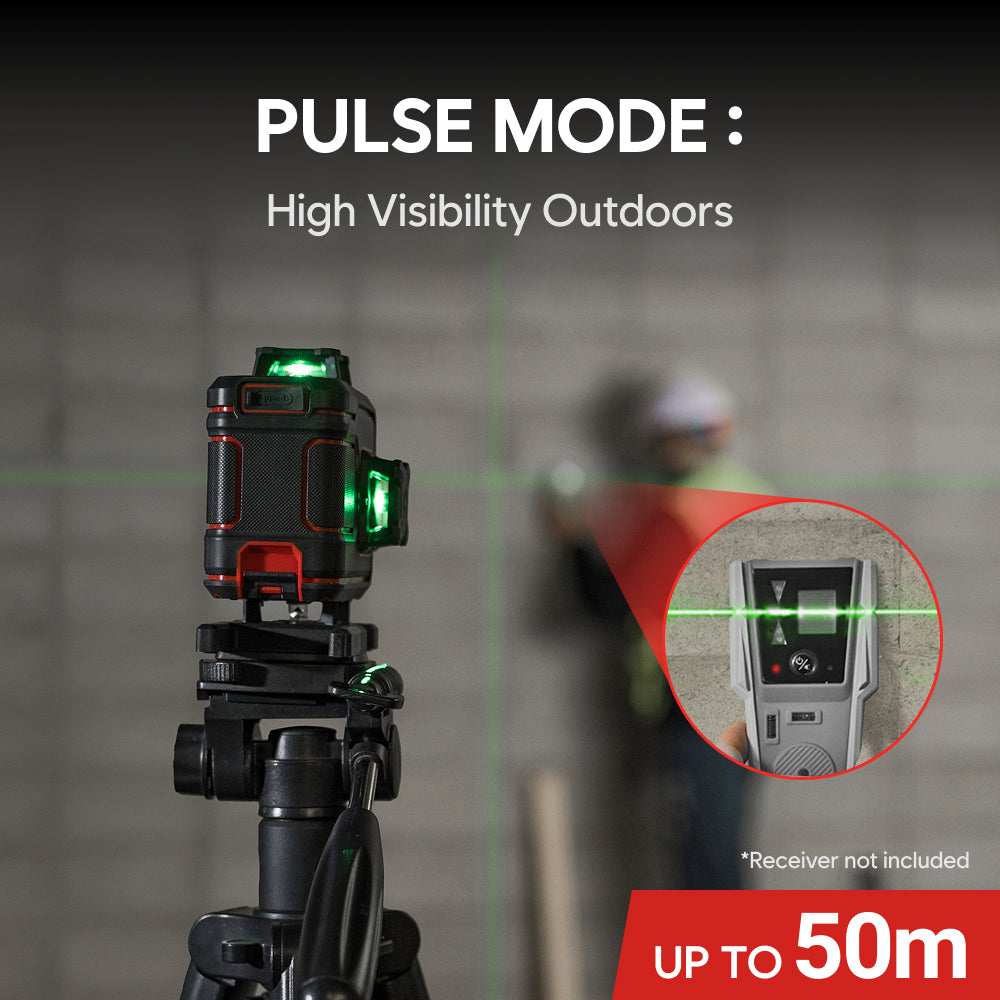 MAGPIE VADER 4D: 16-Line 4 × 360° Self-Leveling Green Laser Level