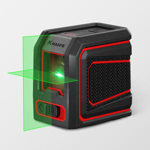 MAGPIE VADER Lite: Self-Leveling Green Cross Line Laser Level, 100 ft (30 m), AA Battery